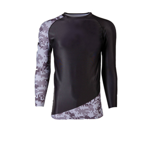 2024 nouveauté unisexe Compression chemise à manches longues Sublimation éruption garde avec Spandex/Polyester motif uni pour MMA hommes - Product Image 5