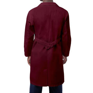 100% algodón de manga larga Hospital médico uso ropa de trabajo bata larga de laboratorio para mujeres y hombres - Product Image 2