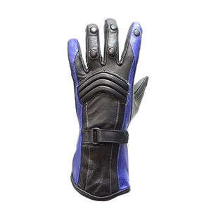 Nouveaux gants de moto en cuir perforé noir à doigt complet pour hommes moto Auto Racing porter des gants en cuir véritable pour hommes - Product Image 5