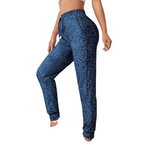 Women's Lightweight Breathable Corduroy Solid Summer Trousers Quick Dry Windproof High Waist <b>Boot</b> Cut Hip Hop Featuring Lace - Product Image 4