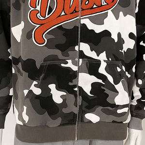 Sudadera con Capucha y Cremallera para Hombre, Diseño Camuflado, Nuevo Estilo, 100% Algodón Tejido - Product Image 5