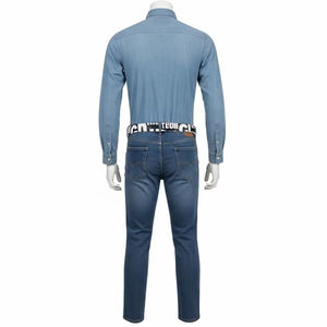 เข็มขัดหนังวัวน้ำหนักเบา, เข็มขัดหนังวัวแบบลำลองผิวเรียบทนทานการถ่ายเทความร้อนดีไซน์พิมพ์ลายสวมใส่ทุกวันอุปกรณ์แฟชั่น - Product Image 3