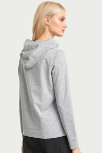 2025 nouveauté Logo personnalisé brodé 100% coton biologique sweat à capuche zippé respirant bouffée impression automne à capuche bricolage pour les femmes - Product Image 2