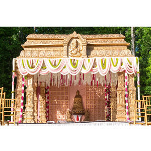 Mariage traditionnel de style temple du sud de l'Inde Mandap USA Meilleur pavillon de mariage culturel Exportations DST Fibre artisanale MandapamUK - Product Image 1