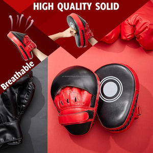 Focus Mitt Training Sparring Focus Pads Cuero de vaca Color y logotipo personalizados para luchadores profesionales y de entrenamiento - Product Image 4
