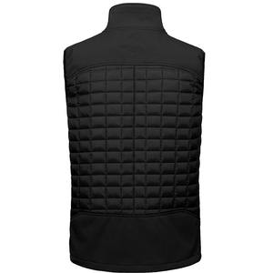 Produit à bas quantité minimale de commande hiver sans manches brillant bouffant gilet veste Logo personnalisé bulle hommes gilets avec col montant - Product Image 5