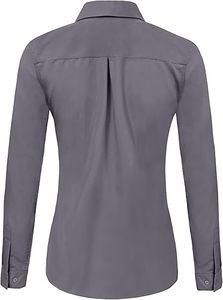 Chemises habillées pour femmes de qualité supérieure, logo personnalisé, style vintage, décontracté, manches longues, 100% coton respirant - Product Image 3