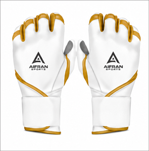 Gants de frappe en cuir AIFRAN, blancs et bleus, rembourrés, fermeture à boucle, unisexe, pour adultes, entraînement confortable, tailles XL-XXL - Product Image 6