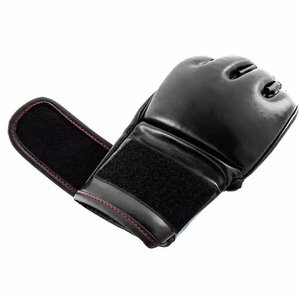 Premium Quality PU Leather MMA <b>Gloves</b> High Quality <b>Moisture</b> Wicking Breathable Half Finger Adult Unisex Boxing Training Closure - Product Image 2