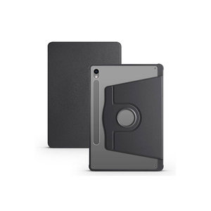 Étui de protection intelligent Netzy pour Galaxy Tab S9 SAFA Foliotype en noir avec compartiment pour stylet thermique et support rotatif en TPU PU - Product Image 1