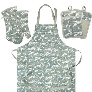 Tablier brodé floral en coton respirant avec option de logo personnalisé pour la pâtisserie, les cafés et les vêtements de travail – Service OEM - Product Image 5