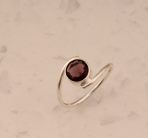 Anillo de Plata de Ley 925 hecho a mano, piedra preciosa de cuarzo amatista, regalo sólido de moda para hombres y mujeres - Product Image 4