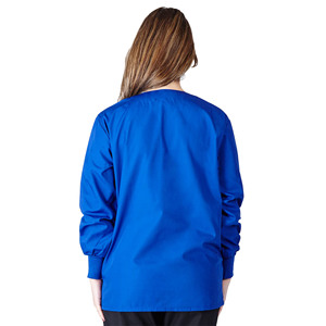 Blouses d'hôpital pour femmes, col rond, fermeture à boutons-pression, anti-plis, durables, douces, confortables et chaudes, en Spandex/Polyester - Product Image 2