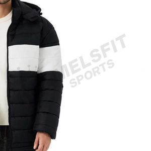 Chaquetas Acolchadas de Invierno para Hombre, Talla Grande, Casuales, con Capucha, Logotipo Personalizado Impreso en la Parte Delantera, Alta Calidad - Product Image 6