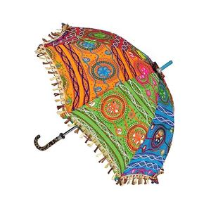 Indian Parasol Decorative Sun Umbrella Wedding Parasols Vintage Decor Umbrella - Product Image 1