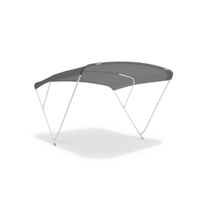 Bimini แบบ3โค้งที่ปิดด้านบนสำหรับเรือเรือทำจากอลูมิเนียมอัลลอยเคลือบสีขาวข้อต่อสแตนเลสสตีลฝาครอบเรือแบบพรีเมี่ยม - Product Image 1