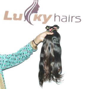 Extensions de cheveux humains vierges en vrac naturels en gros, corps droit à cuticule alignée brut non traité indien à vagues profondes en vrac - Product Image 3