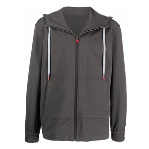 ODM OEM Sweat à capuche d'hiver en polaire personnalisé de haute qualité pour hommes Vente en gros décontractée avec fermeture éclair style sport uni avec logo personnalisé - Product Image 1