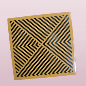 Juego de Posavasos Cuadrados de Cuerno Clásico de Alta Calidad, Ecológicos, Hechos a Mano, con Cristal Decorativo de 5mm, Personalizables - Product Image 1