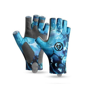 La mejor venta de guantes de pesca sublimados de alta calidad, diseño impermeable personalizado para hombres y mujeres - Product Image 2