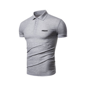 Último estilo de manga corta para hombre 100% algodón para camisa Polo verano ropa informal patrón sólido diseño de moda - Product Image 1