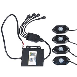 Mini RGB luce Rock Bluetooth APP Kit sensore musicale con 8 luci LED 12V 24V IP68 sottoscocca per Jeep Off Road SUV Boat - Car - Product Image 5