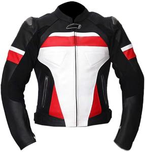 Veste de course de moto pour hommes sur mesure nouvelle veste en cuir de conception pour vêtements de moto et de course automobile - Product Image 1