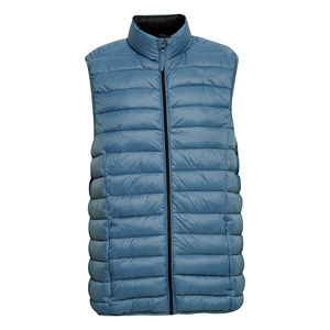 Venta al por mayor de chaleco acolchado ligero con cremallera completa logotipo personalizado transpirable sin mangas calentador de cuerpo acolchado abrigo de invierno de talla grande - Product Image 4