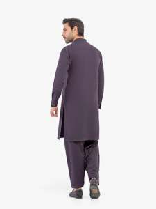 Salwar Kameez traditionnel pakistanais pour hommes, vêtements de bureau de qualité supérieure, coupe régulière pour un usage professionnel - Product Image 5