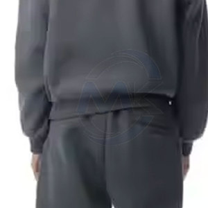 Venta al por mayor de los hombres 100% algodón poliéster Top Jogging Wear Diseña tu propio chándal para la temporada de invierno Patrón sólido - Product Image 6