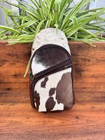 Nouveau cuir de vachette fabriqué à la main en plein air unique épaule poitrine sac Western cheveux sur cacher en cuir véritable cyclisme sport sacs à bandoulière