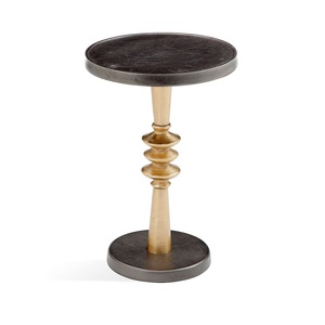 Recién llegado, muebles de lujo para sala de estar, mesa de bebidas de hierro de alta calidad con tapa de mármol, uso doméstico moderno, artículo de lujo al por mayor - Product Image 2