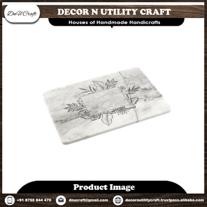Planche à découper en marbre DnU Craft, rectangulaire, antidérapante, lavable au lave-vaisselle, emballage individuel - Product Image 3