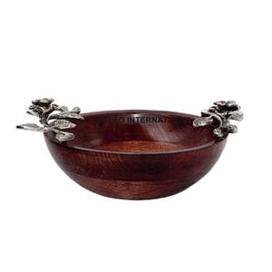 Tazón Decorativo con Textura en Relieve, de Aluminio, Libre de Metal, para Servir Almuerzo o Cena, Forma Redonda, Estilo Japonés - Product Image 5