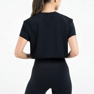 Nouveau design couleur unie à manches courtes col rond femmes t-shirts surdimensionnés meilleure qualité pull décontracté grande taille t-shirt pour les femmes - Product Image 5