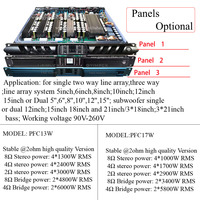 Amplificateur numérique professionnel de classe D haute puissance 9000W à 4 canaux stable à 2 ohms pour caisson de basses de 12 pouces, 15 pouces, 18 pouces, 21 pouces