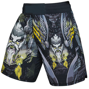 Mens Custom Sublimation MMA Shorts-Durable Stretch Breathable Lightweight Washed Finish for MMA Training & Boxing - Product Image 4