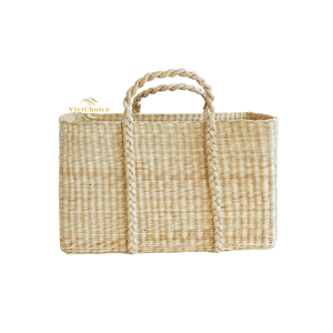 Sac en jonc de mer en fibre naturelle, léger, durable, réutilisable, vente en gros - Product Image 5