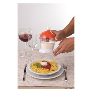 Turbo 200W Electric Food <b>Grinder</b> Arancio E Bianco 0001676 with Stainless Steel Blades <b>Plastic</b> Housing High Power Convenience - Product Image 5