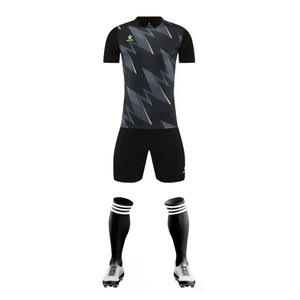 Conjunto de Jersey de fútbol personalizado de poliéster 100% de alta calidad, nuevo diseño, kit de uniforme de fútbol para adultos, ropa de equipo con estampado único - Product Image 4