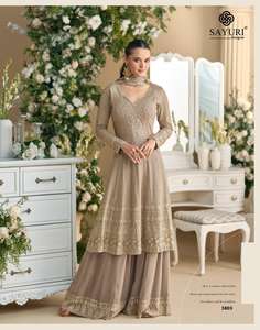 Vestido tradicional con estilo paquistaní Salwar Kameez para mujeres y niñas, traje bordado elegante para fiesta y boda - Product Image 4