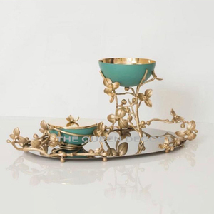 Brûleur de Bakhoor de très bonne conception en laiton poli à l'or Brûleur d'encens de taille et de forme personnalisées à vendre - Product Image 5