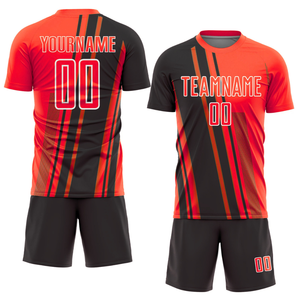 Kit de uniforme de fútbol de alta calidad, venta al por mayor, Conjunto de camiseta y pantalones cortos de fútbol personalizados, ropa de equipo de sublimación de secado rápido, fabricante OEM - Product Image 6