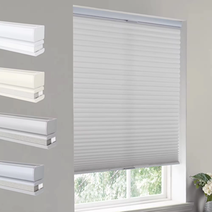 Persianas de panal celular de control motorizado de calidad brillante Persianas eléctricas de poliéster Up Down Shades - Product Image 5