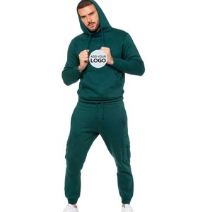 Chándal de algodón: Sudadera atlética y joggers para hombre () Sudadera con capucha de chándal unisex y pantalones de Jogger - Product Image 2