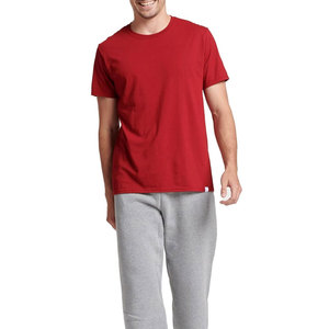 T-shirt vierge en gros personnalisé 100% coton t-shirt impression logo pour hommes t-shirts unis imprimé couleur rouge t-shirt - Product Image 3