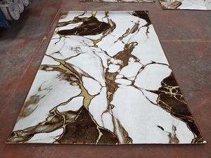 Alfombra Turca de Poliéster Afelpada Adiva, Tejida a Máquina con Diseño Jacquard, de Pelo Alto, Acolchada, Reversible, Lavable, Antideslizante y Antimicrobiana - Product Image 3