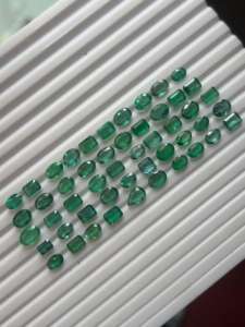 พลอยเจียระไนแบบเหลี่ยมเพชรพลอยธรรมชาติ1-3กะรัต zambian มรกตคุณภาพดีและใสทรงหลวมสีมรกตและทรงรีตัดจากอินเดีย - Product Image 6