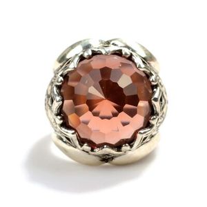 925 Sterling Silver Men's <b>Ring</b> Zircon Stone Faceted Rhodium Fine Jewelry <b>Crown</b> Shape Everyday Wear Boy's Size IGI Certified - Product Image 4
