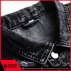 Vestes Jean d'Hiver Personnalisées pour Hommes Toile Denim avec Services OEM Conception Sans Col - Product Image 3